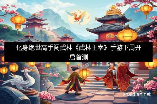 化身绝世高手闯武林《武林主宰》手游下周开启首测